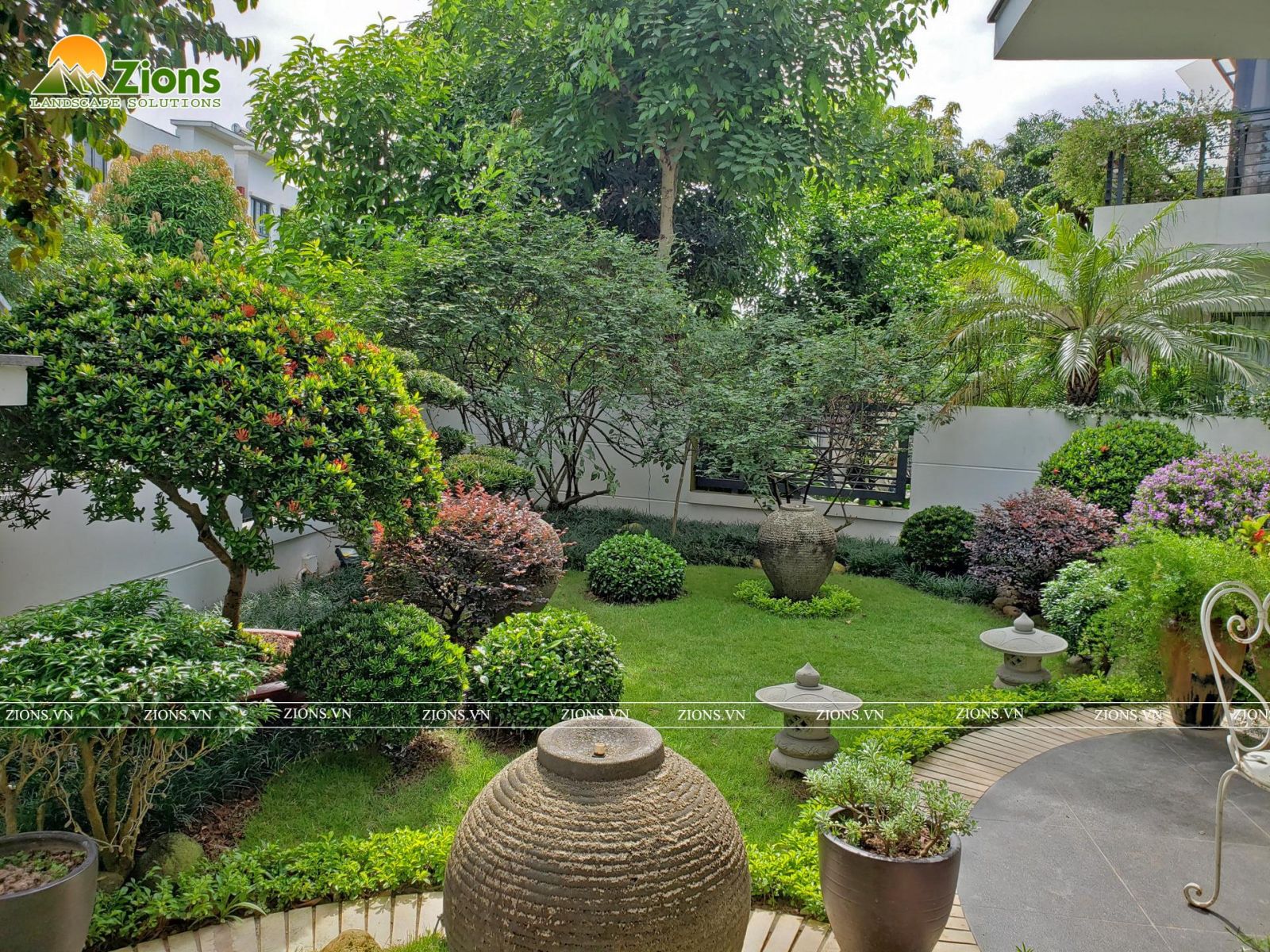 Thi công cải tạo sân vườn tại Gamuda - Zion's Landscape